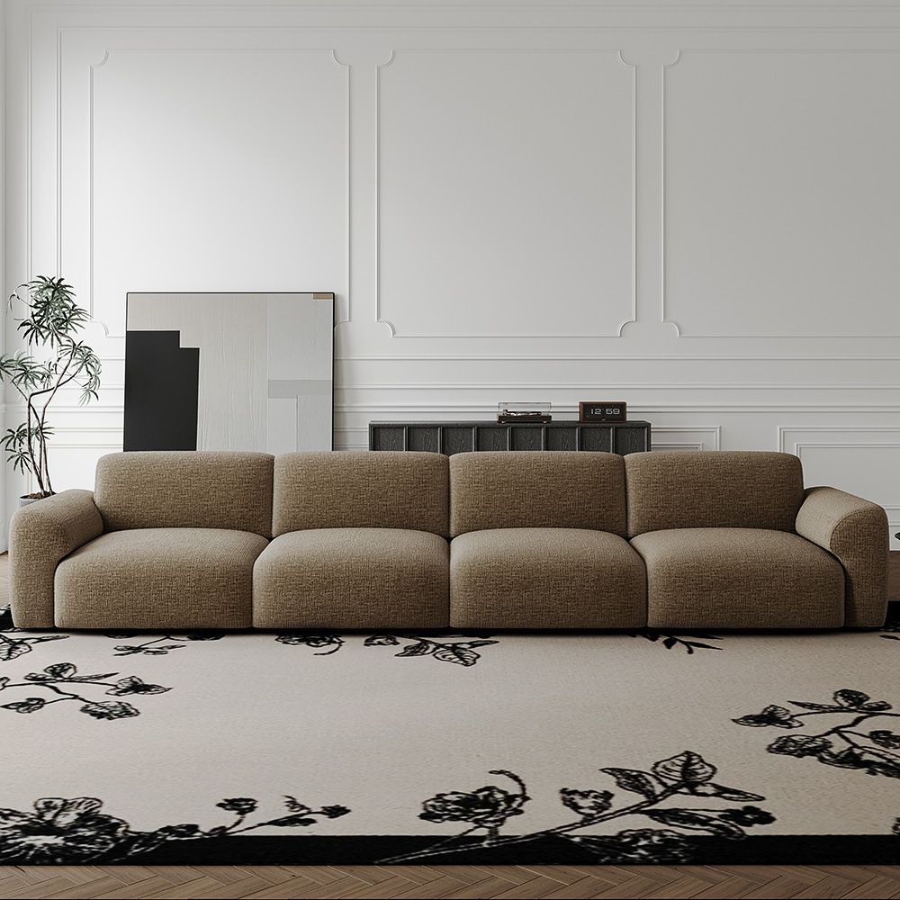 Dark Khaki Chenille Fabric Power Reclining Sofas