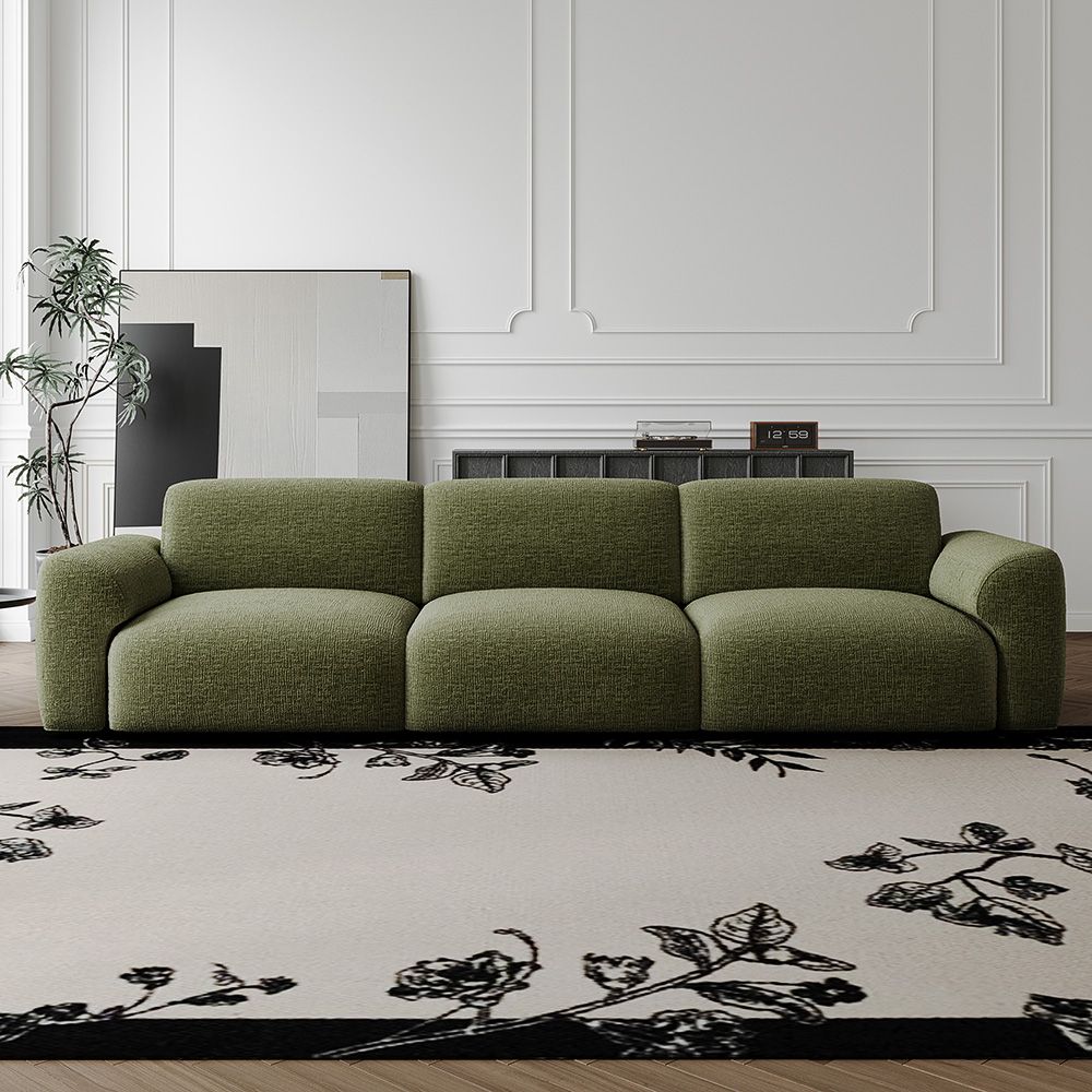 Green Chenille Fabric Power Reclining Sofas