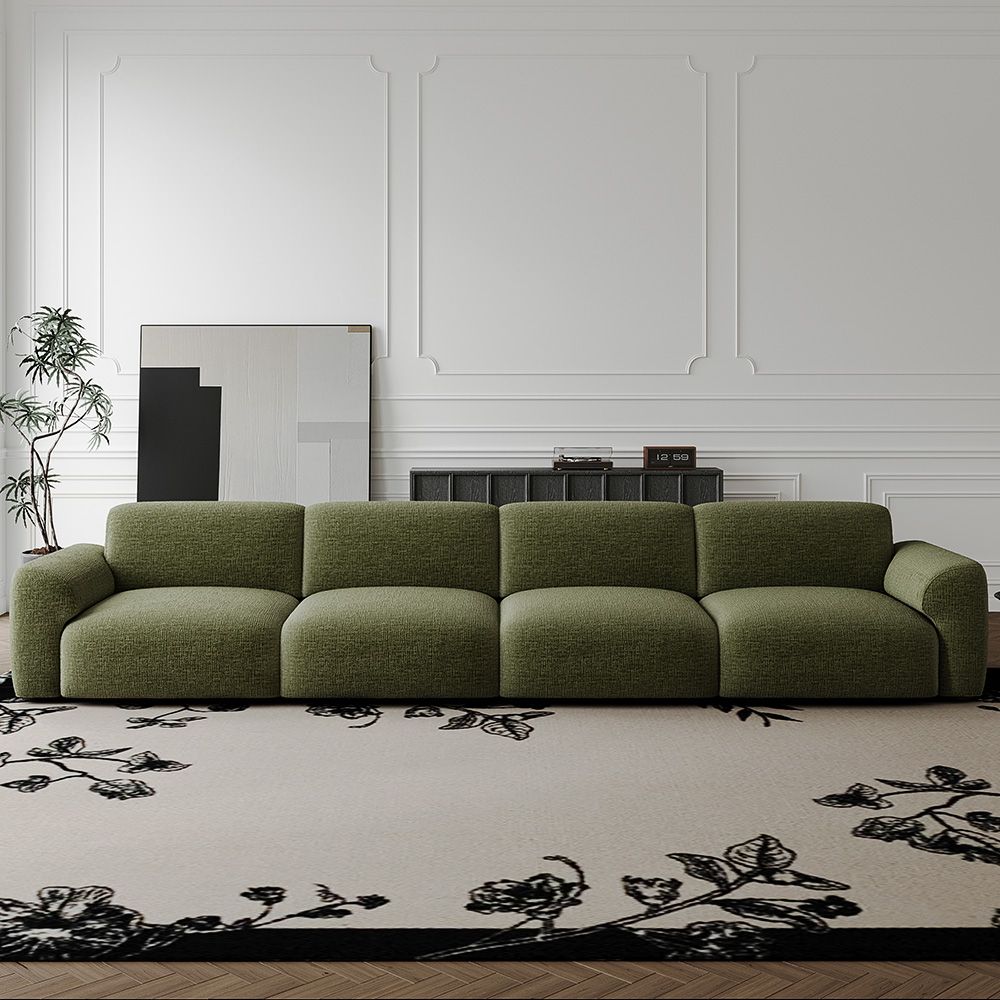 Sofas & Loveseats Green Chenille Fabric Power Reclining Sofas