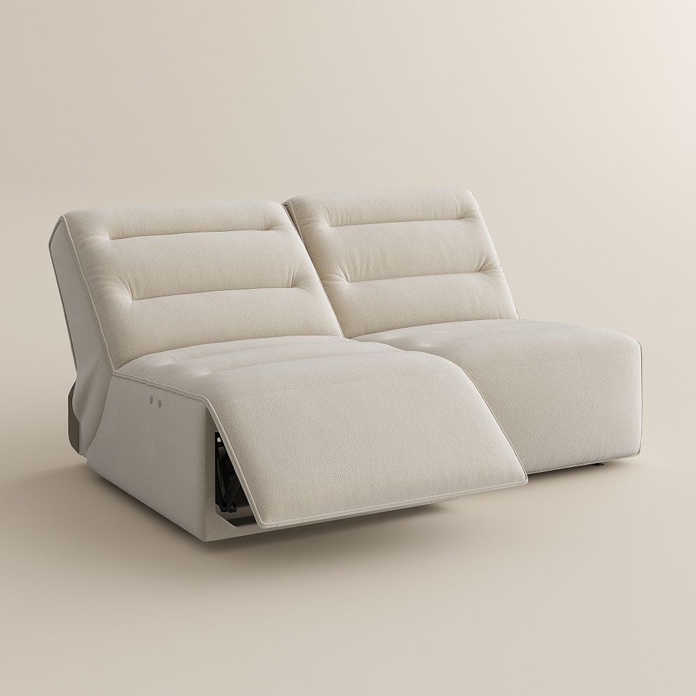 Modern Khaki Pet-Friendly Fabric Power Reclining Sofas