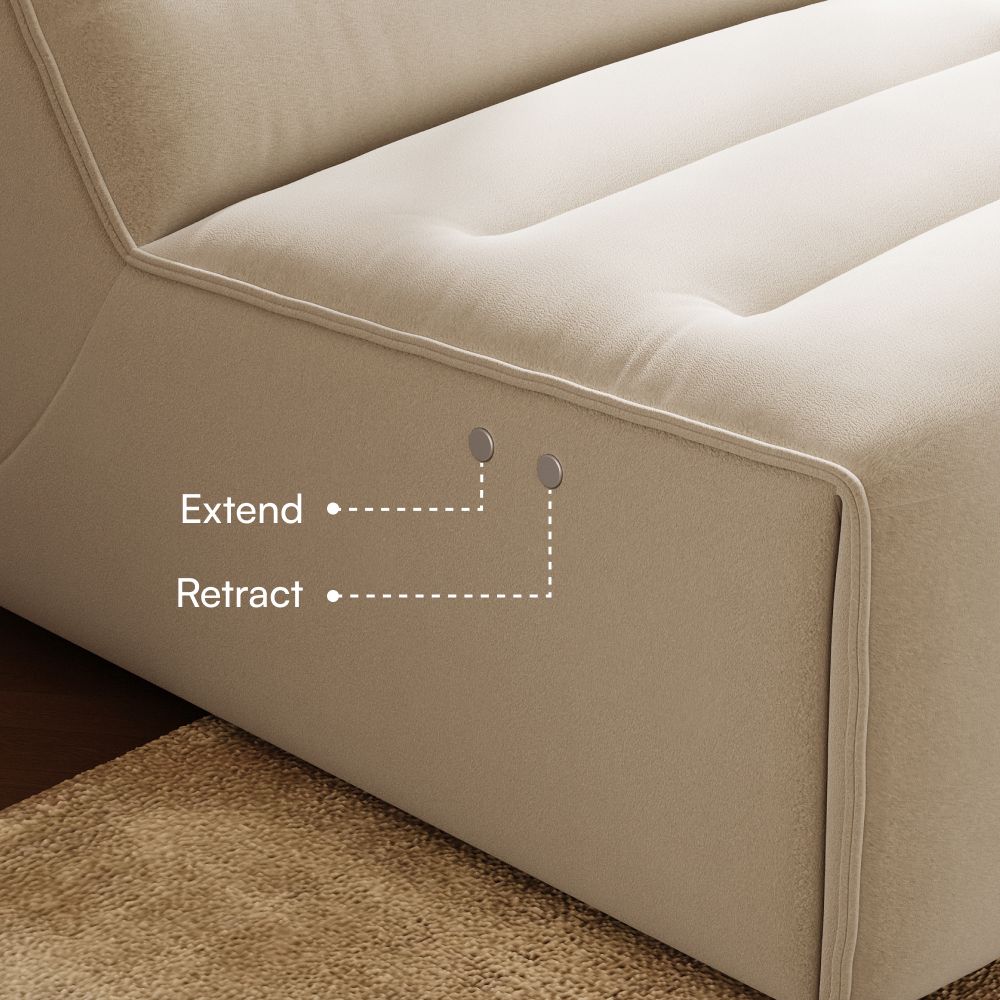 Pet-friendly Khaki Pet-Friendly Fabric Power Reclining Sofas
