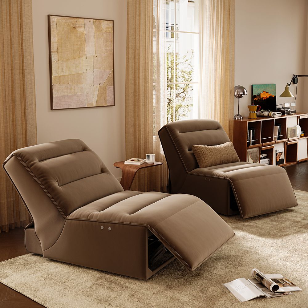 Bedroom Brown Pet-Friendly Fabric Power Reclining Sofas