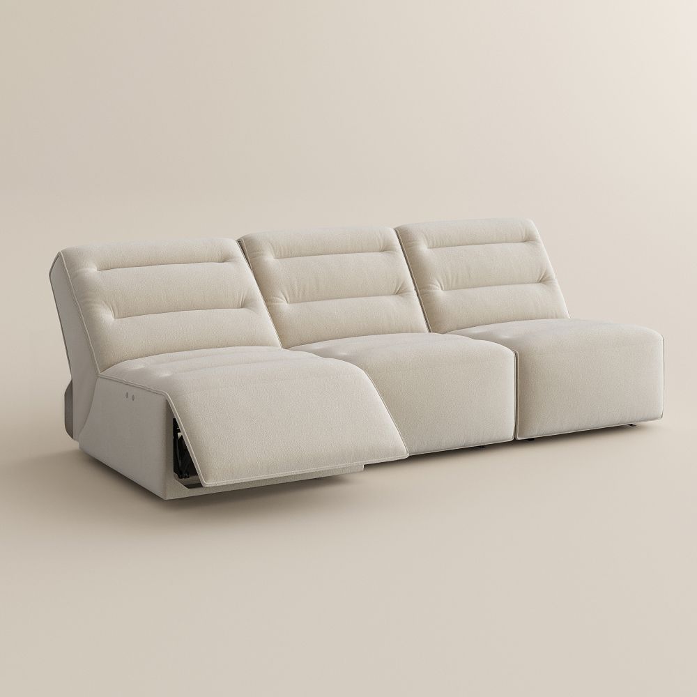 Cozy Khaki Pet-Friendly Fabric Power Reclining Sofas