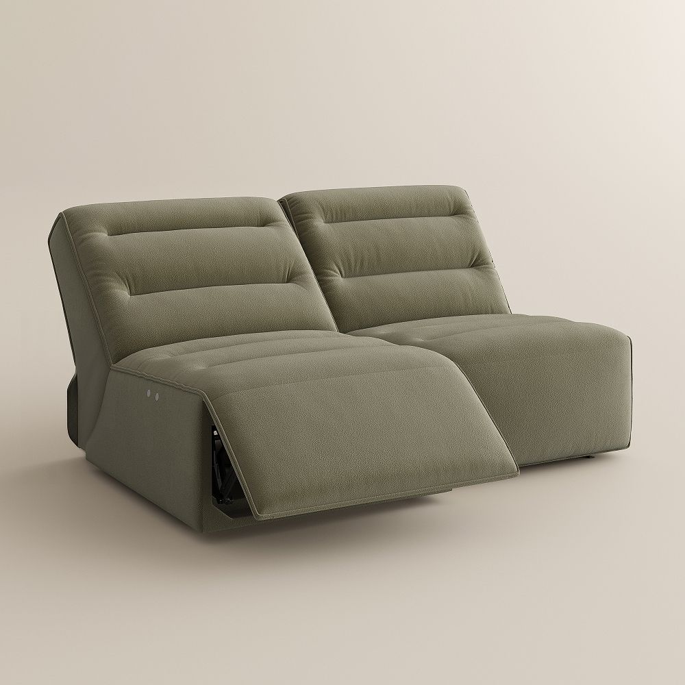 Recliner Green Pet-Friendly Fabric Power Reclining Sofas