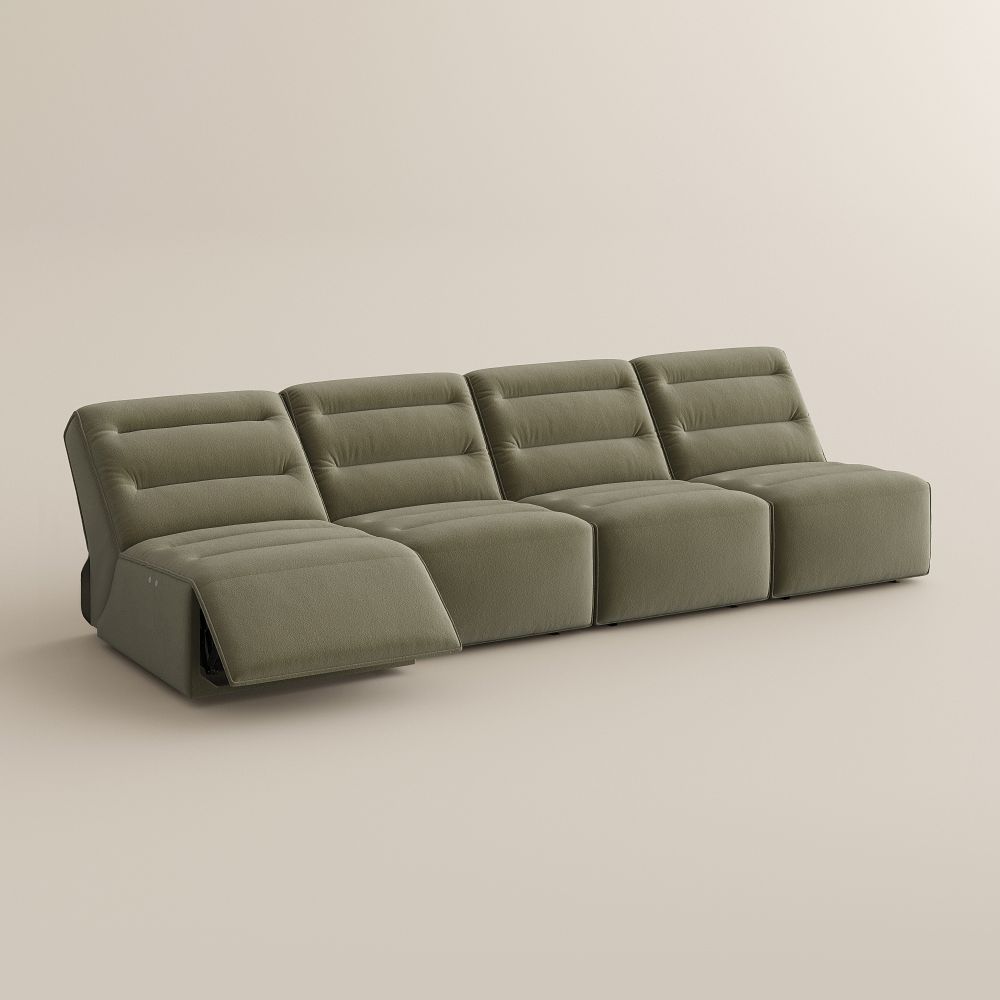 Green Green Pet-Friendly Fabric Power Reclining Sofas
