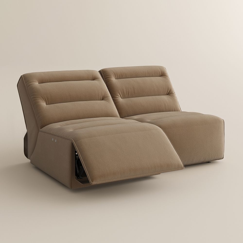 Comfortable Brown Pet-Friendly Fabric Power Reclining Sofas
