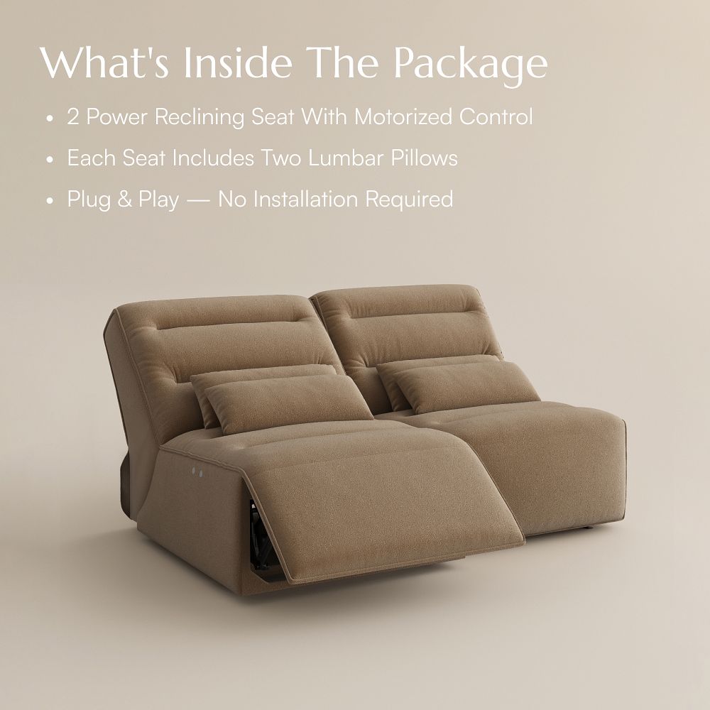 Living Room Sets Brown Pet-Friendly Fabric Power Reclining Sofas