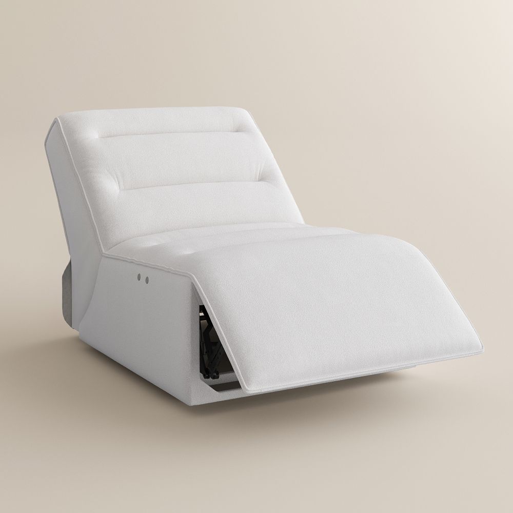 Living Room White Pet-Friendly Fabric Power Reclining Sofas