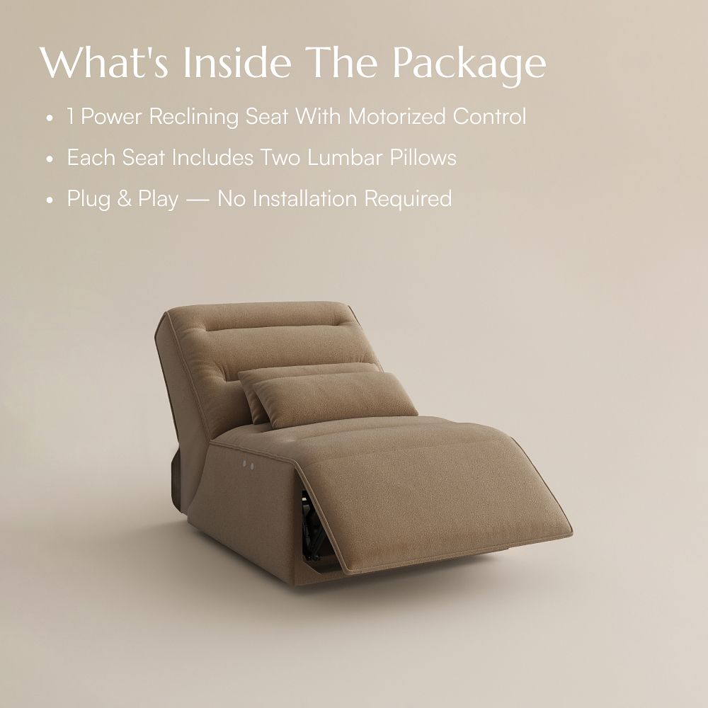Removable Brown Pet-Friendly Fabric Power Reclining Sofas