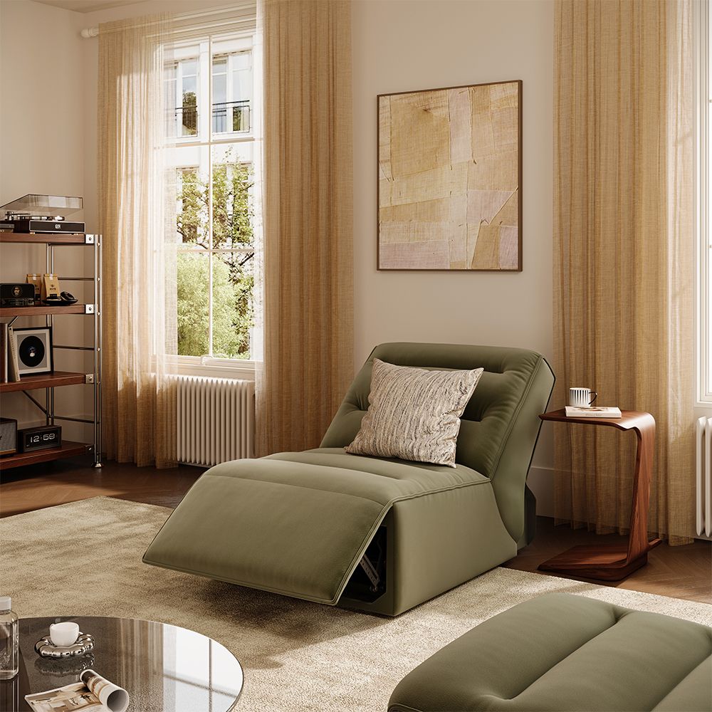 Casual Green Pet-Friendly Fabric Power Reclining Sofas