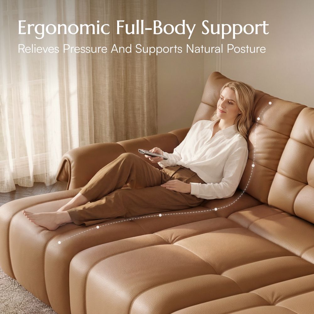 Brown Top Grain Leather Power Reclining Sofas