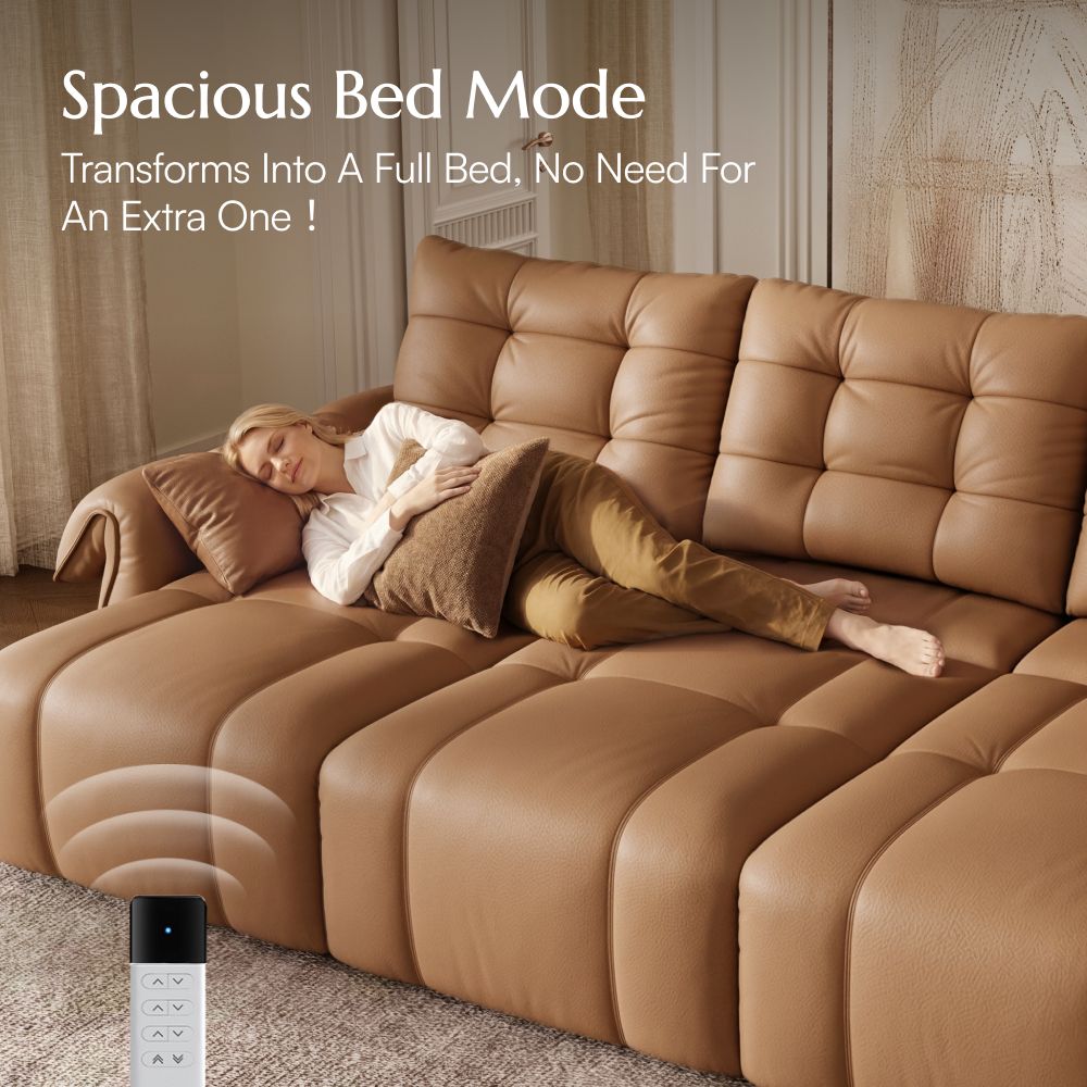 Brown Top Grain Leather Power Reclining Sofas