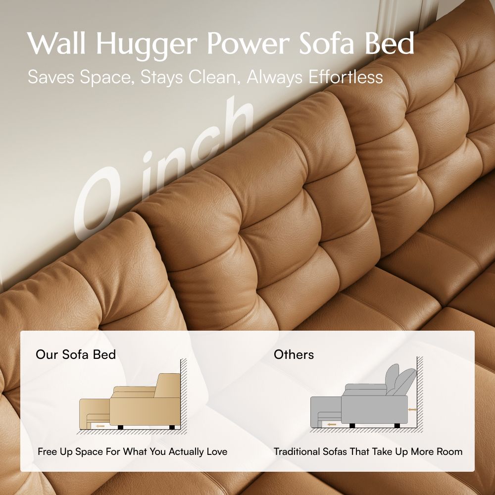 Brown Top Grain Leather Power Reclining Sofas