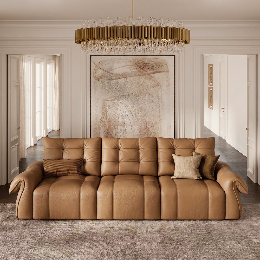 Brown Top Grain Leather Power Reclining Sofas