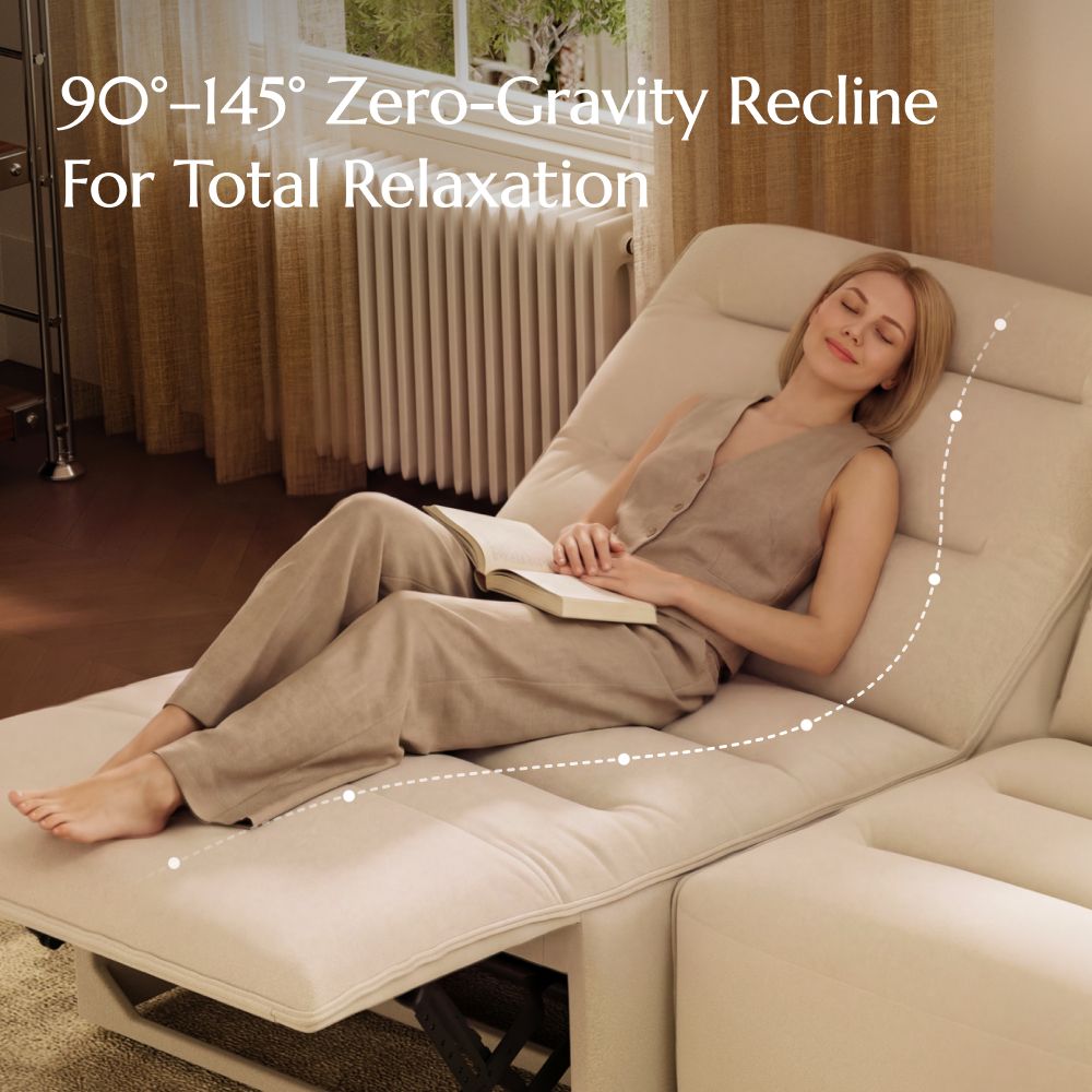 Modular Sofas Khaki Pet-Friendly Fabric Power Reclining Sofas