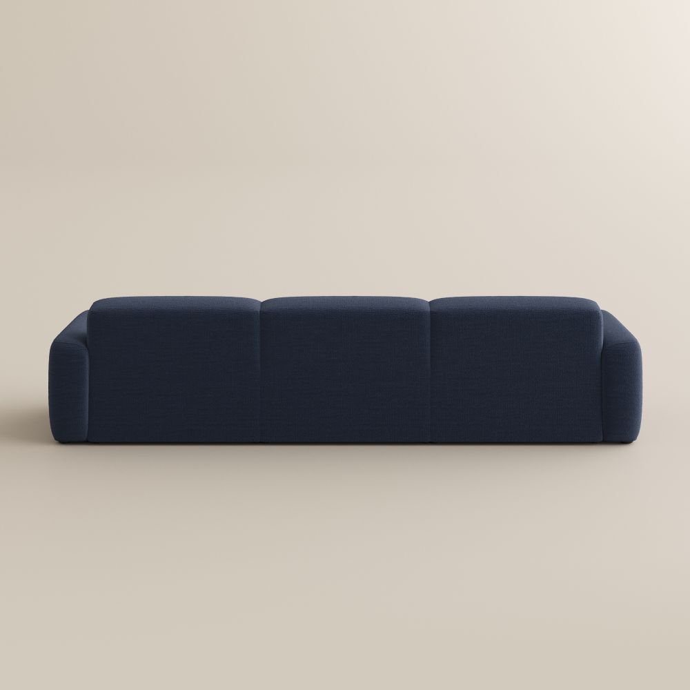 Chenille Navy Blue Chenille Fabric Power Reclining Sofas