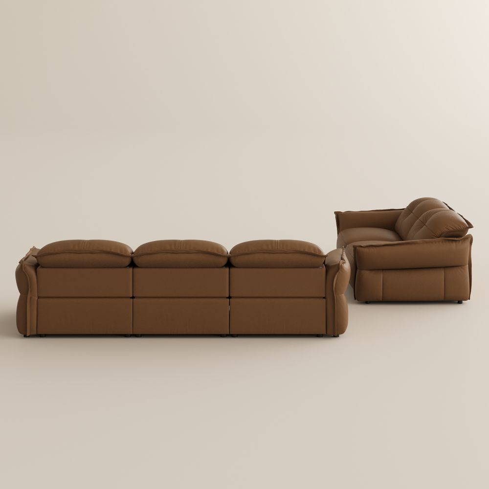 USB Port Brown Power Reclining Sofas