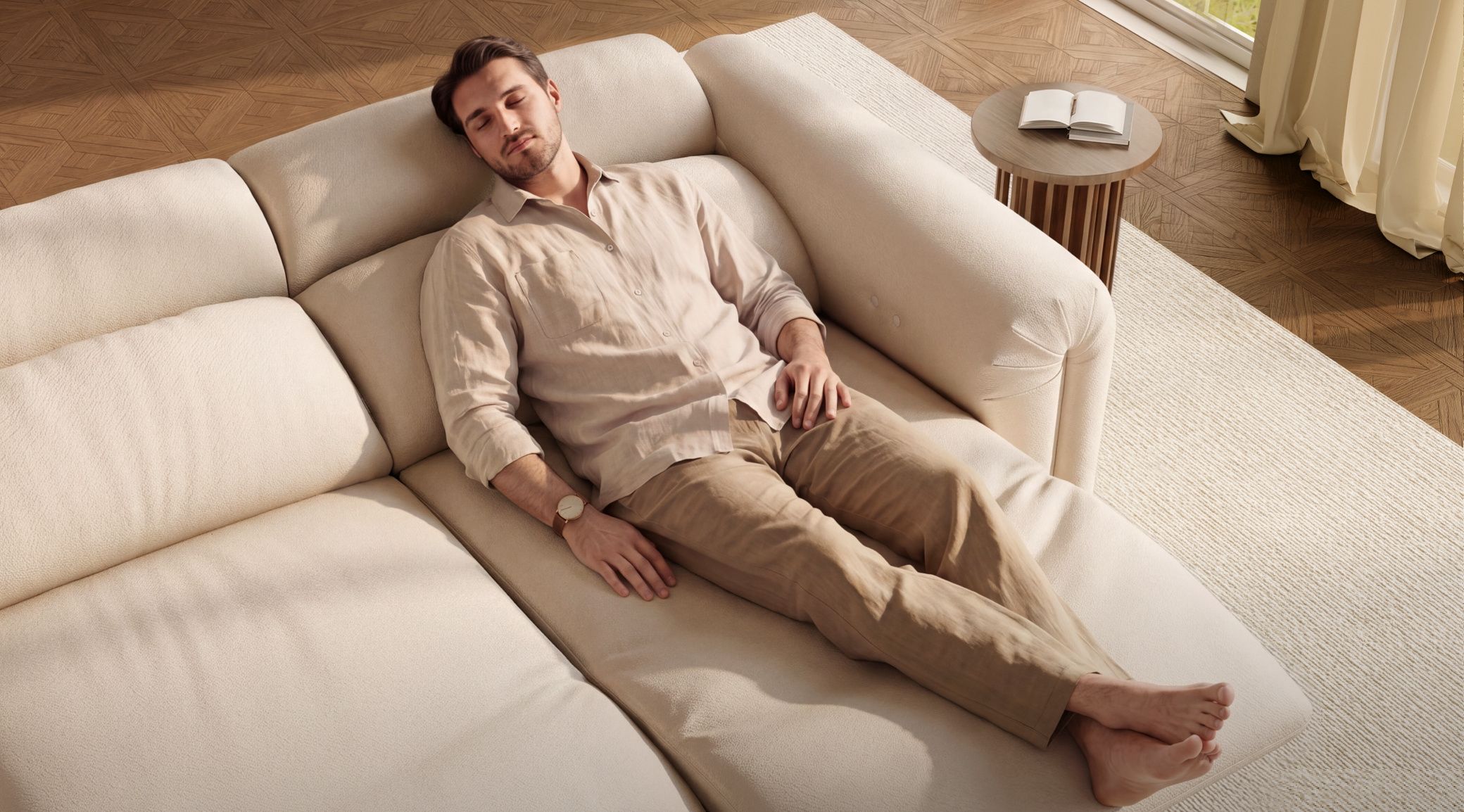 Power Recline, 170° Near-Flat Recline