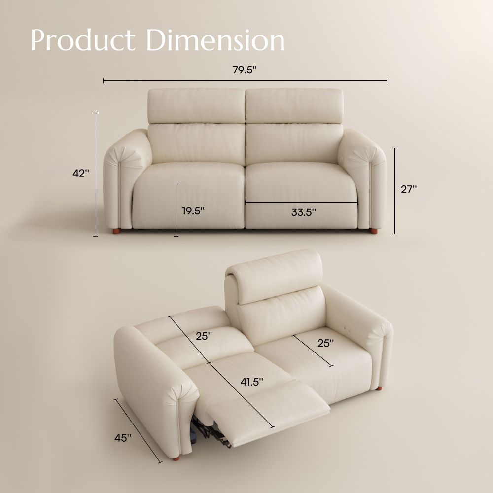 Beiage Fully Reclining Loveseat Smart Furniture