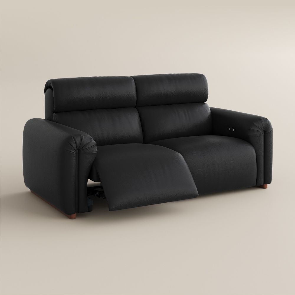 Black Fully Reclining Loveseat Smart Furniture