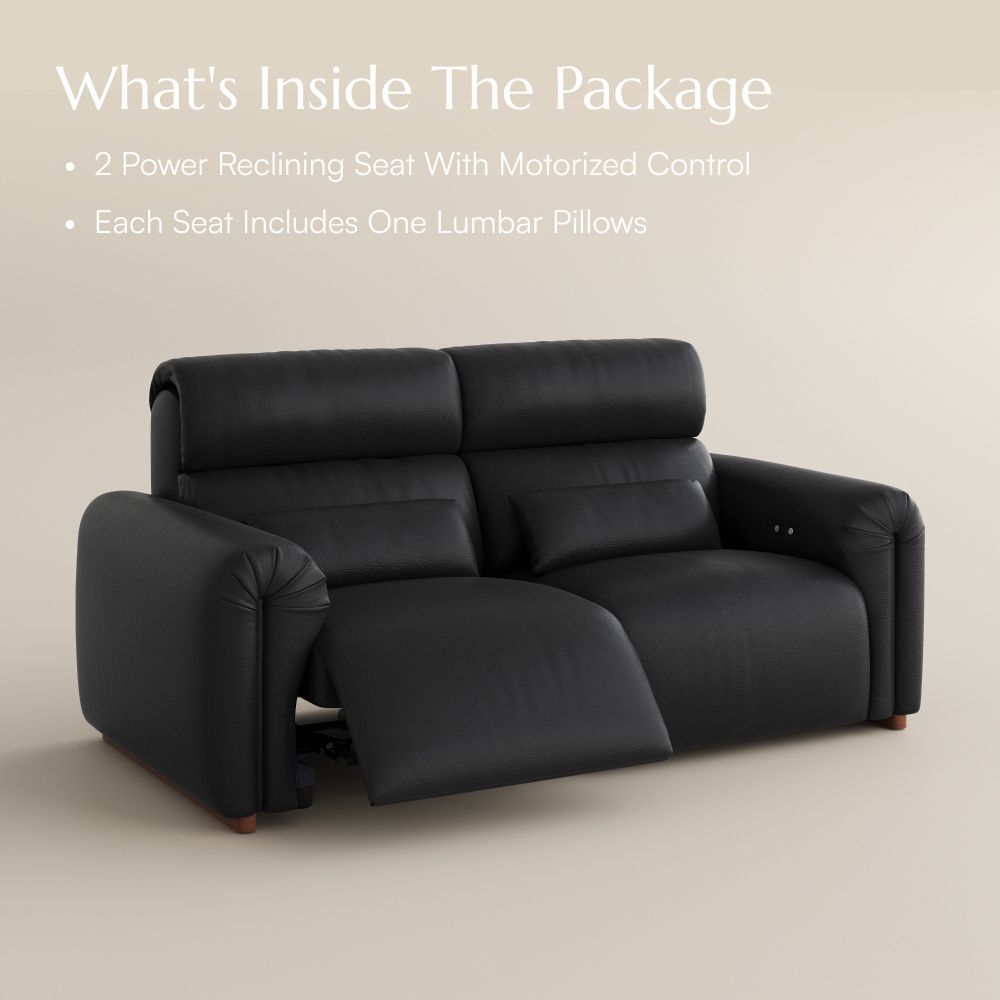 Black Fully Reclining Loveseat Smart Furniture