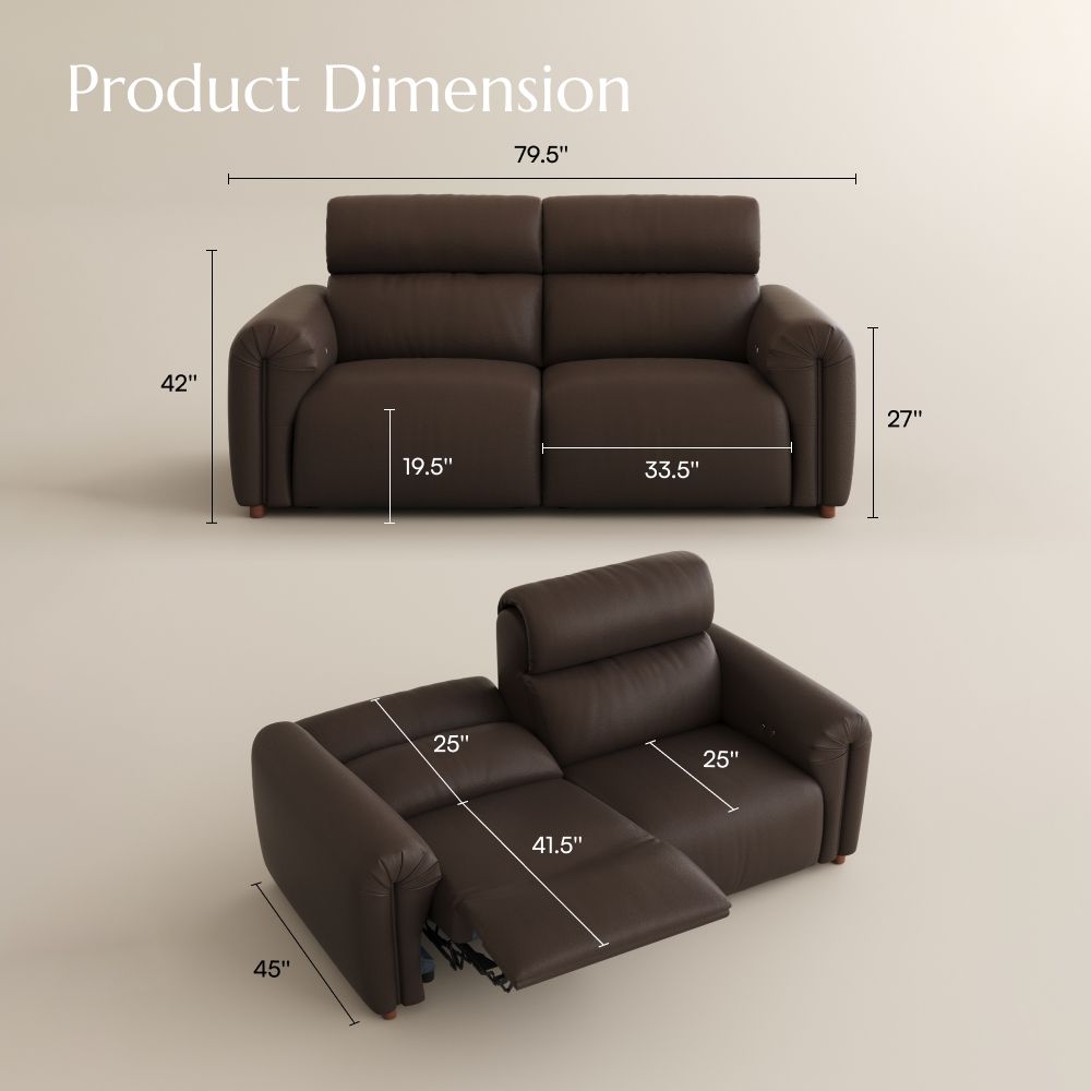 Brown Fully Reclining Loveseat Smart Furniture