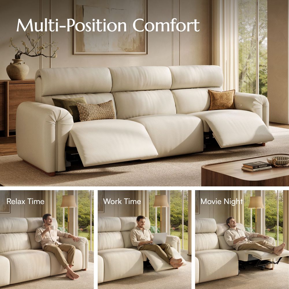Fully Reclining Electric Home Theater Sofa
