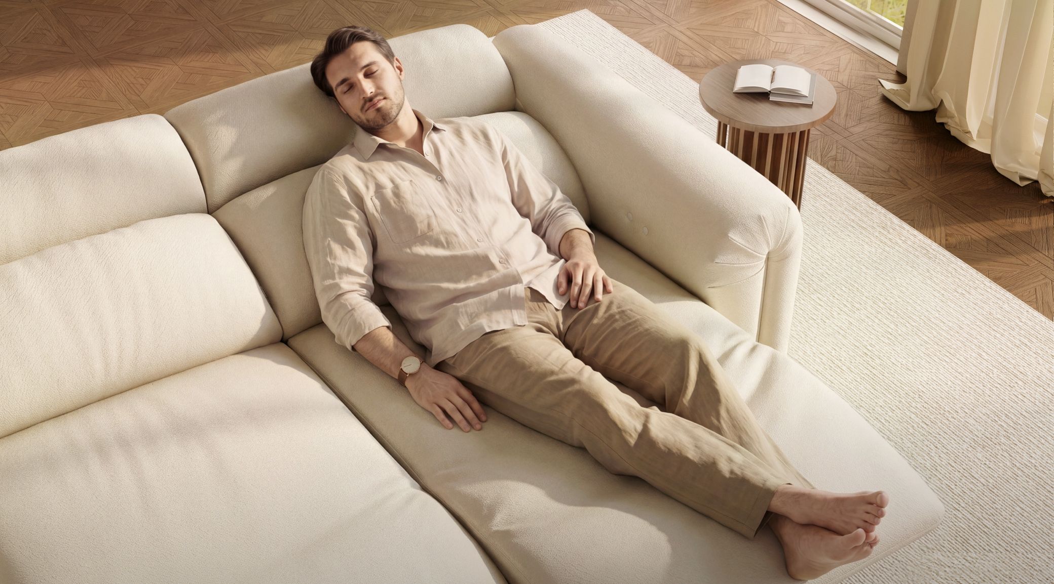 Power Recline, 170° Near-Flat Recline