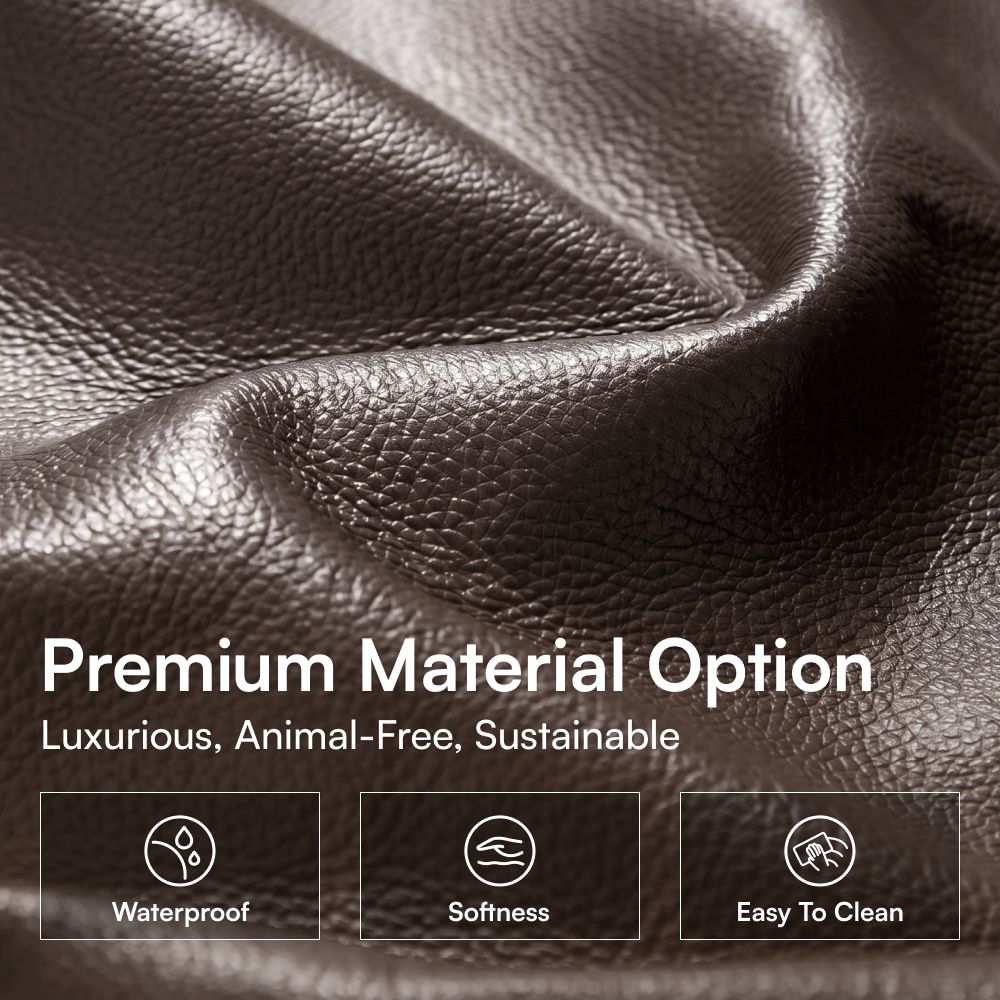 Office Dark Brown Eco-friendly Microfiber Leather Power Reclining Sofas