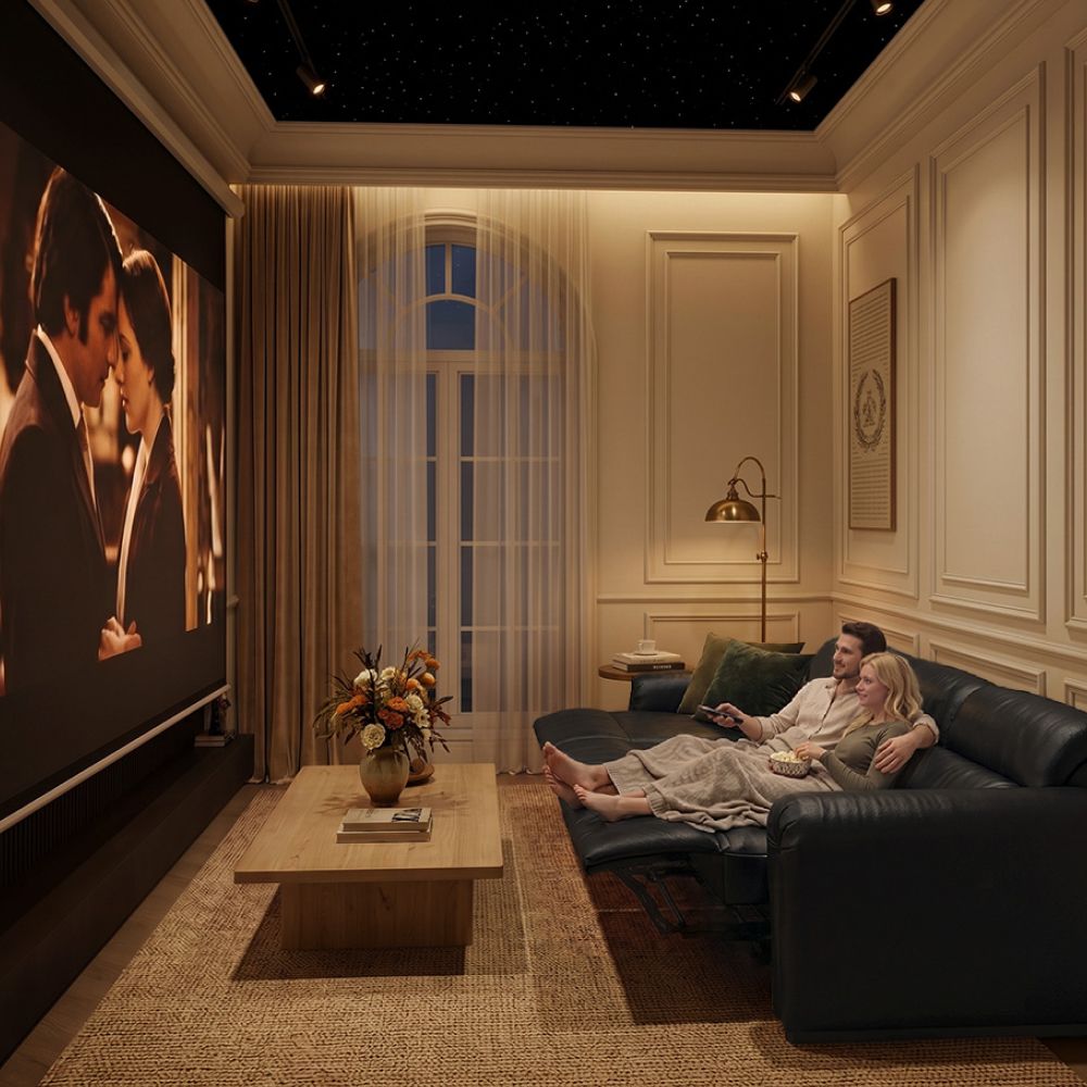 Fully Reclining Electric Home Theater Sofa