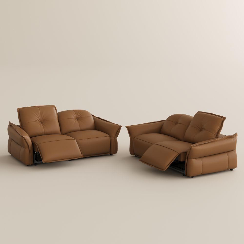Top Grain Leather Brown Top Grain Leather Power Reclining Sofas