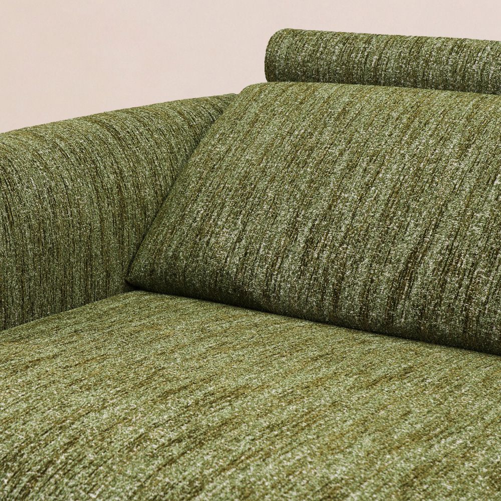 Oversized Green Tweed Chenille Power Reclining Sofas