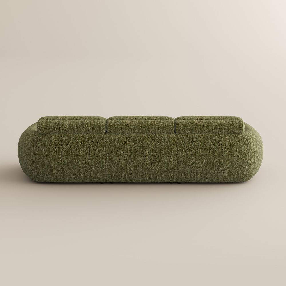 Green Tweed Chenille Power Reclining Sofas