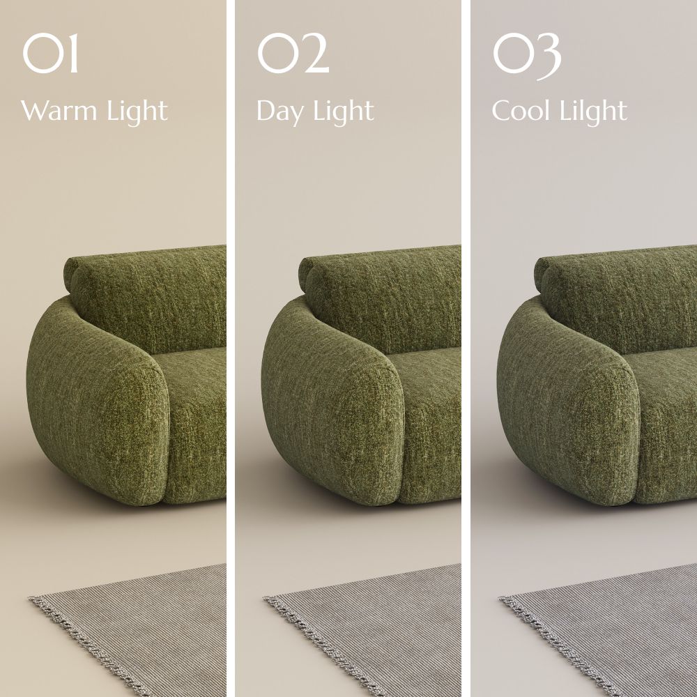 Green Tweed Chenille Power Reclining Sofas