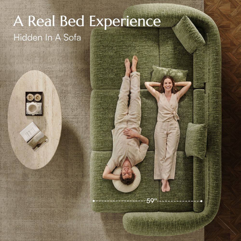 Home Theater Green Tweed Chenille Power Reclining Sofas