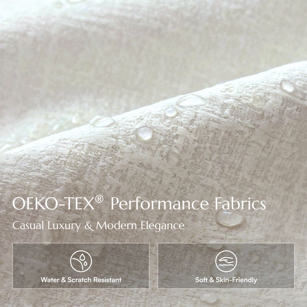 Comfortable Light Gray Chenille Fabric Power Reclining Sofas