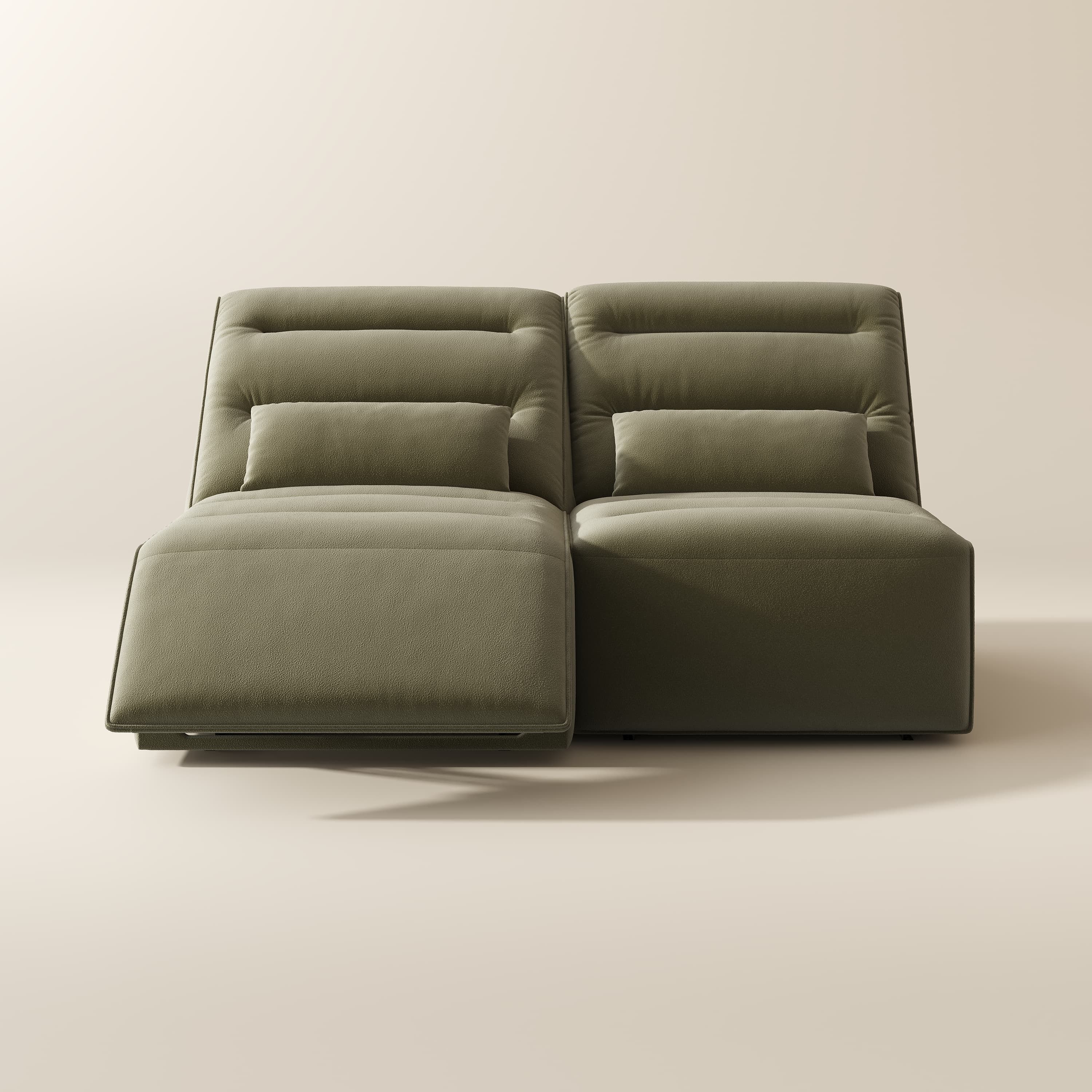 Office Green Pet-Friendly Fabric Power Reclining Sofas