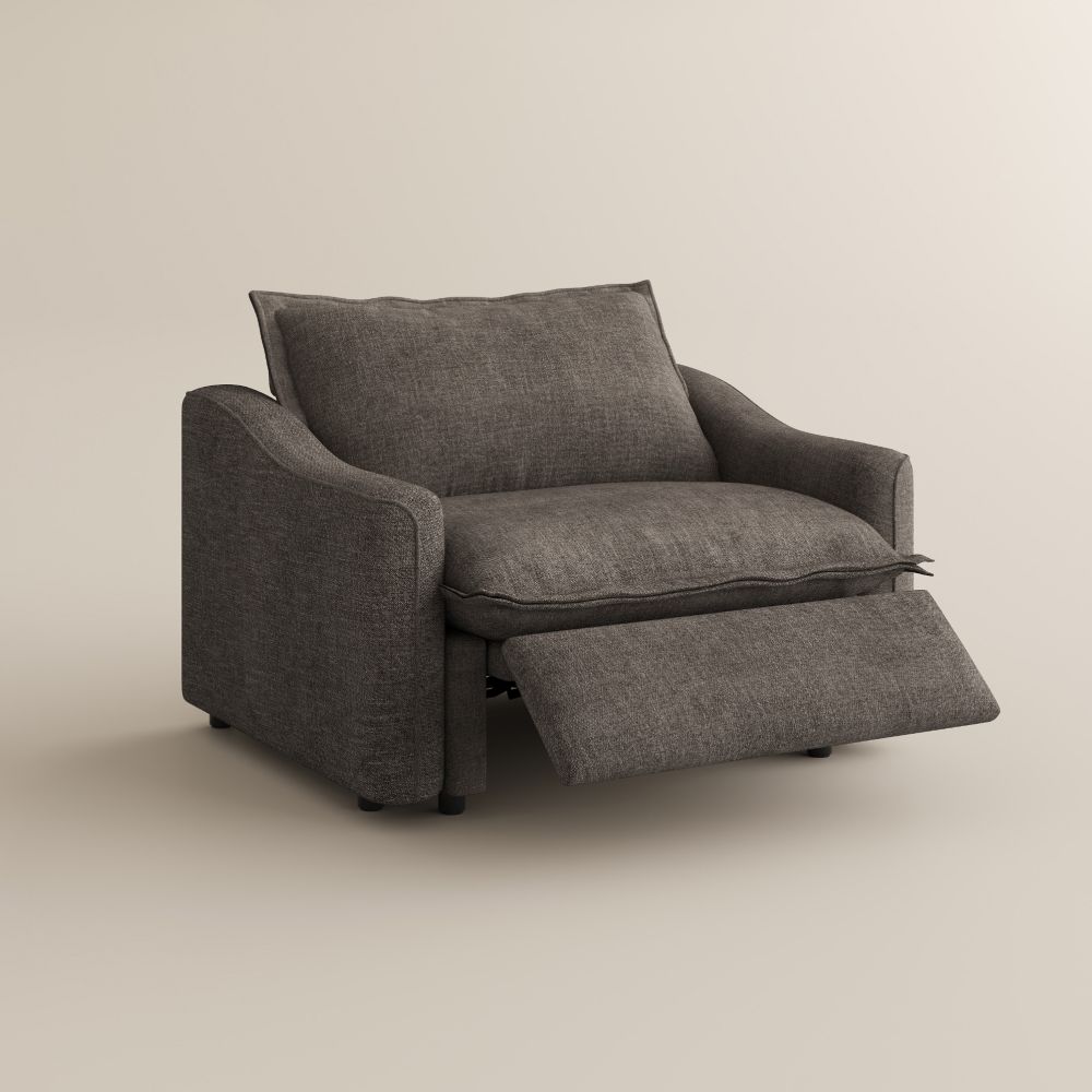 On the Ground Khaki Velvet Recliners