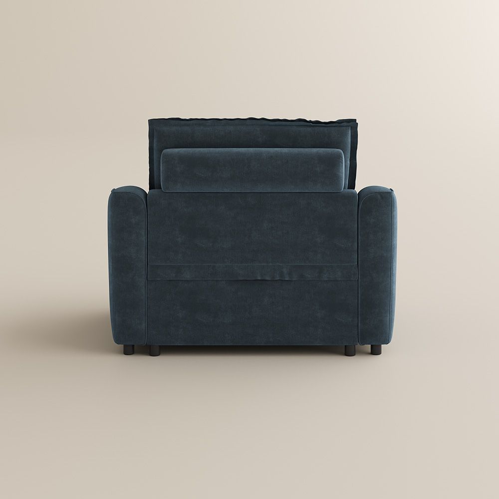 Easy Assembly Navy Blue Pet-Friendly Fabric Recliners
