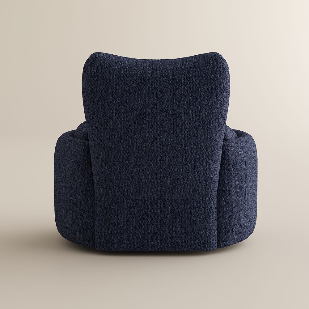 Recliner Blue Chenille Recliners