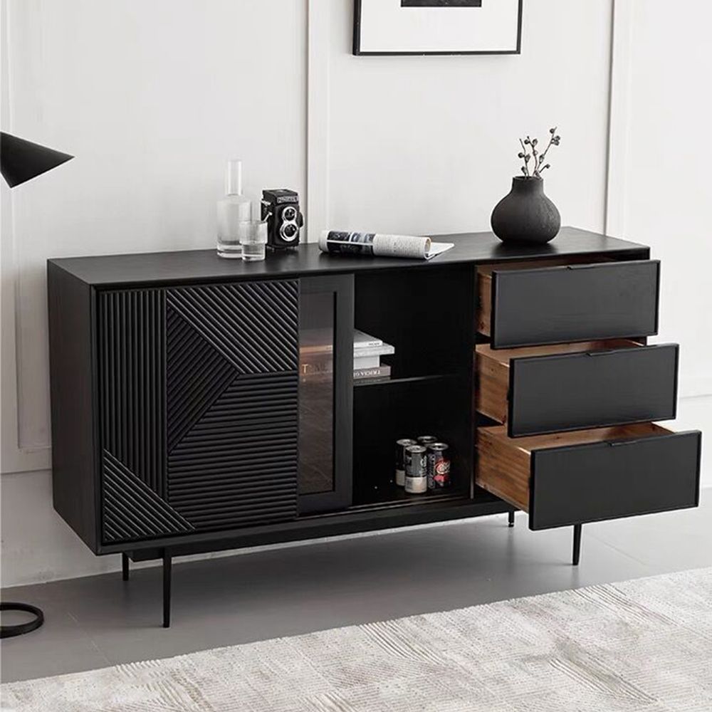 Wood Tabletop Black Sideboards & Buffets