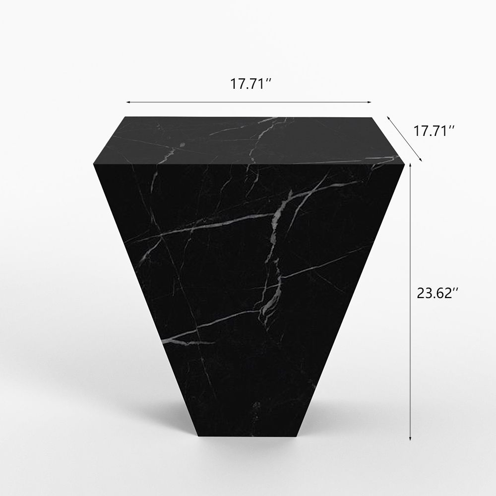 Black Sintered Stone End & Side Tables