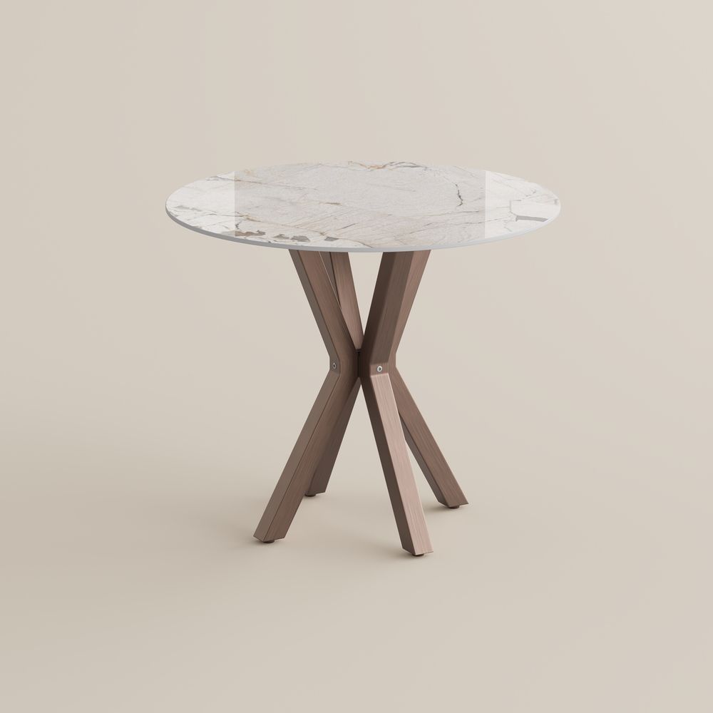 Pandora Glossy Sintered Stone Small Bar & Bistro Tables