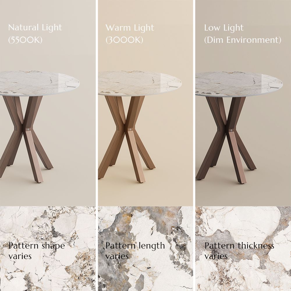 Pandora Glossy Sintered Stone Small Bar & Bistro Tables