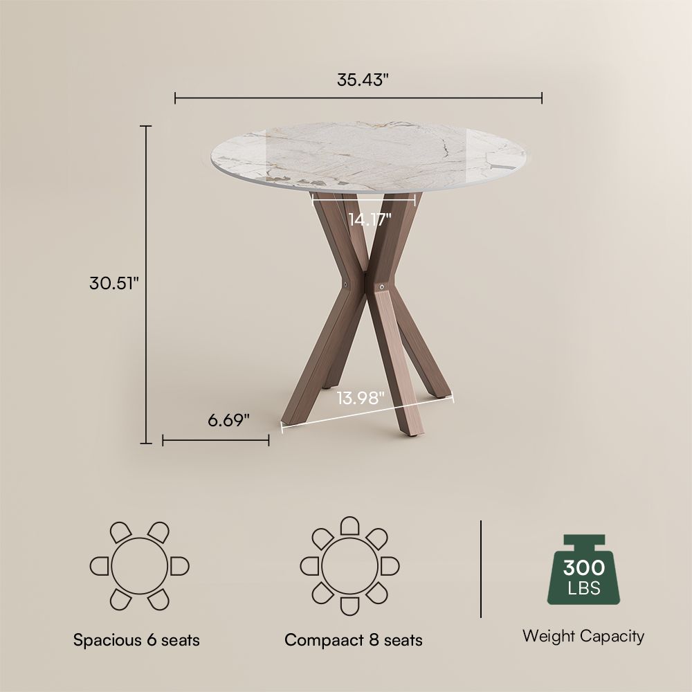 Pandora Glossy Sintered Stone Small Bar & Bistro Tables