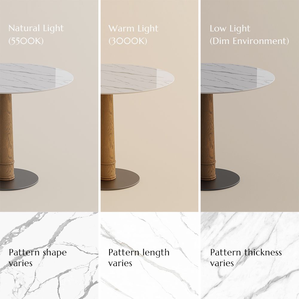 White Glossy Sintered Stone Small Bar & Bistro Tables