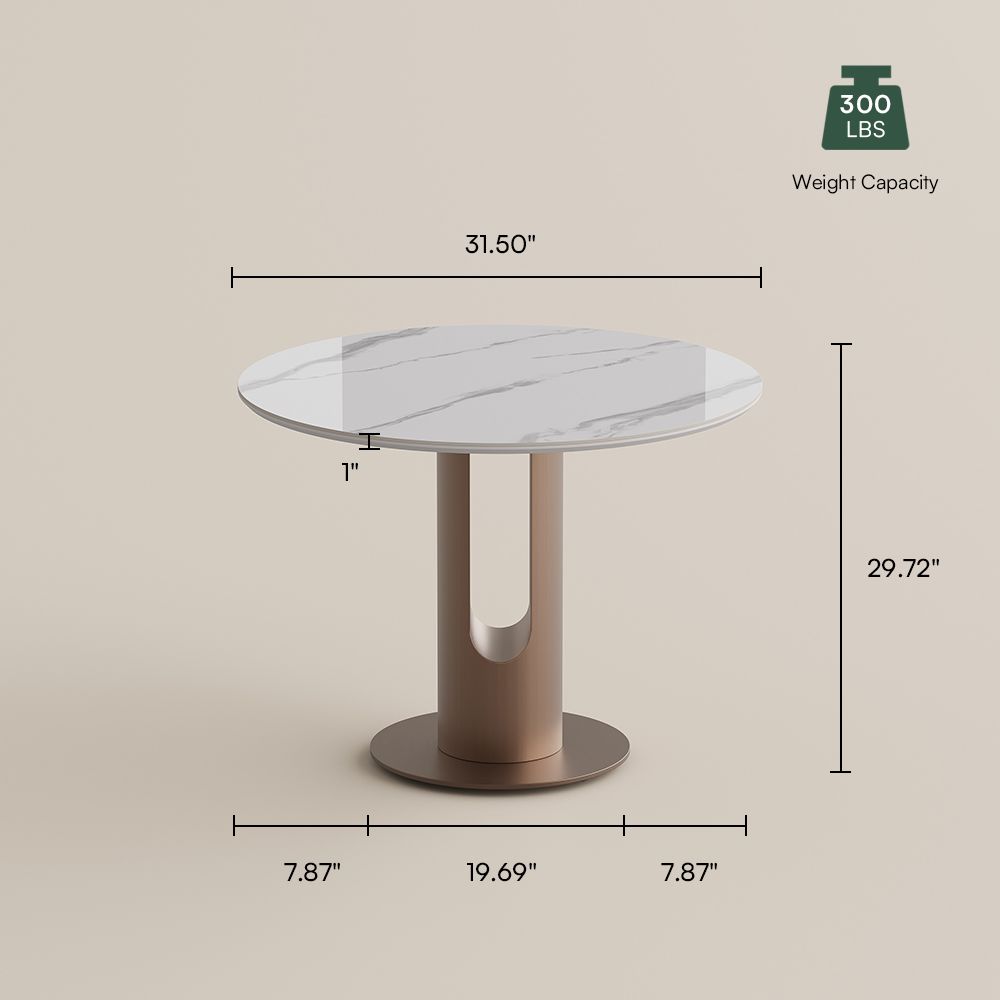 for 4 White Glossy Sintered Stone Small Bar & Bistro Tables
