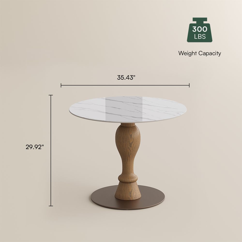 Stainless Steel White Glossy Sintered Stone Small Bar & Bistro Tables