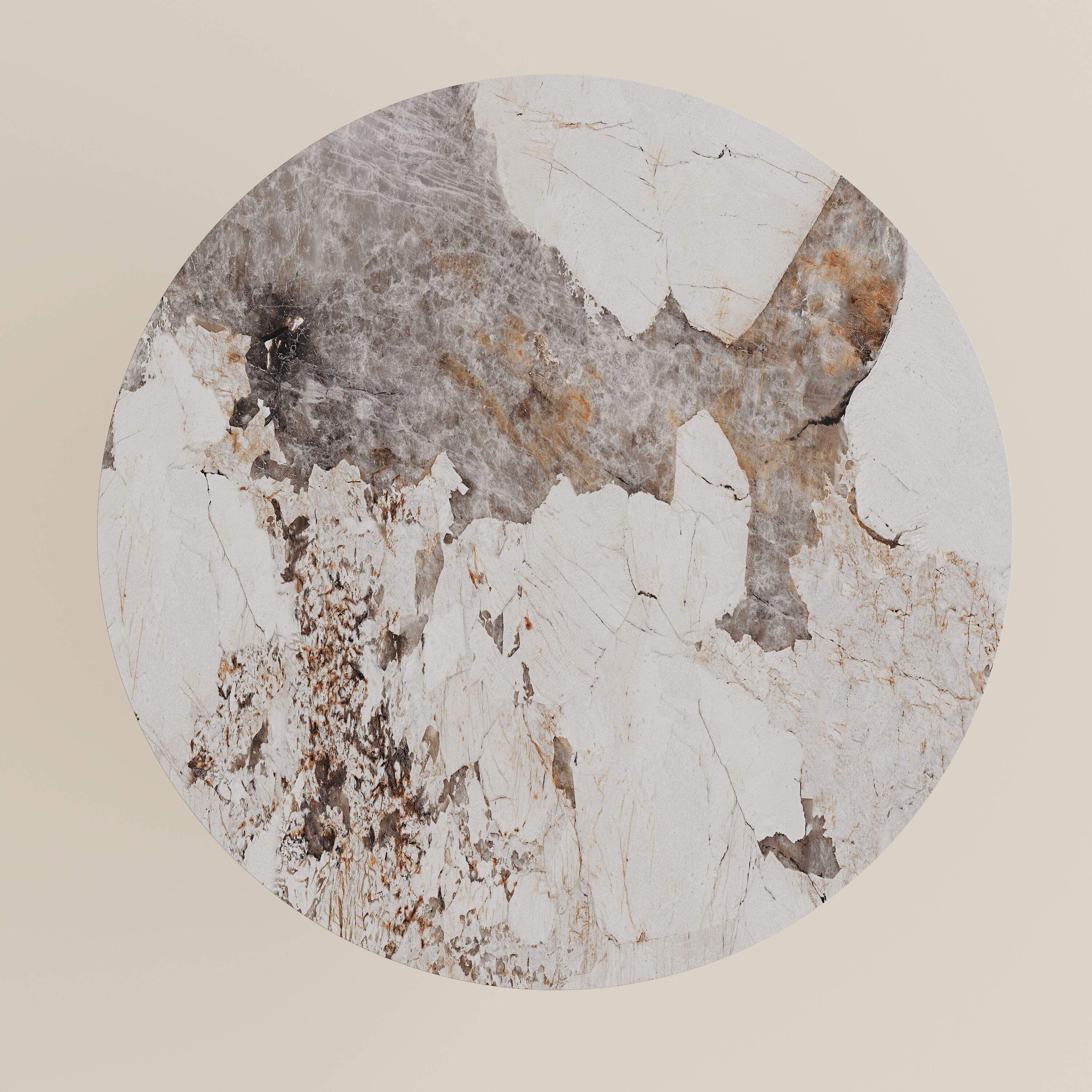 Bronze Pandora Glossy Sintered Stone Small Bar & Bistro Tables