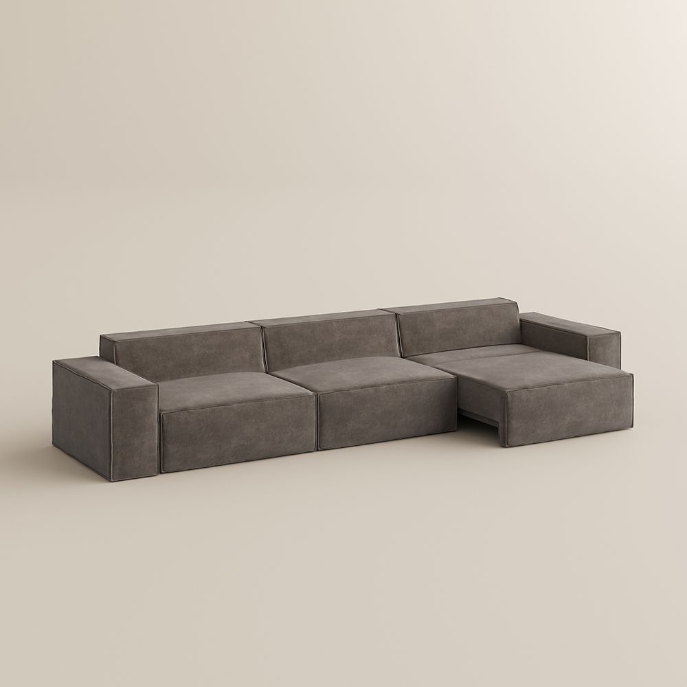 Pull out Khaki Fabric Smart Furniture